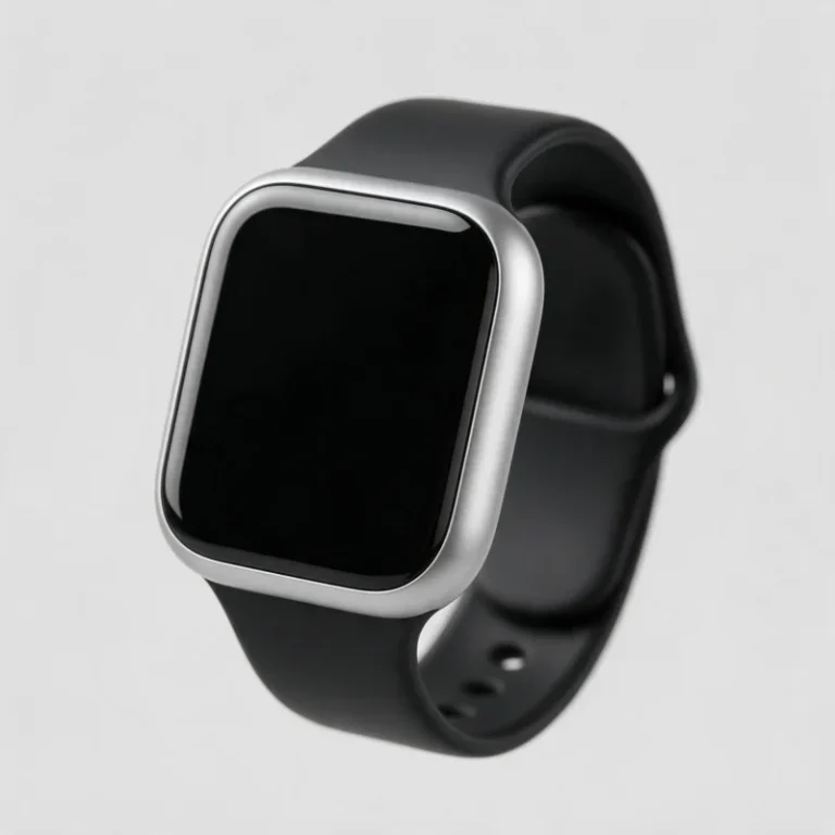 Smartwatch with a blank screen, sample product photo