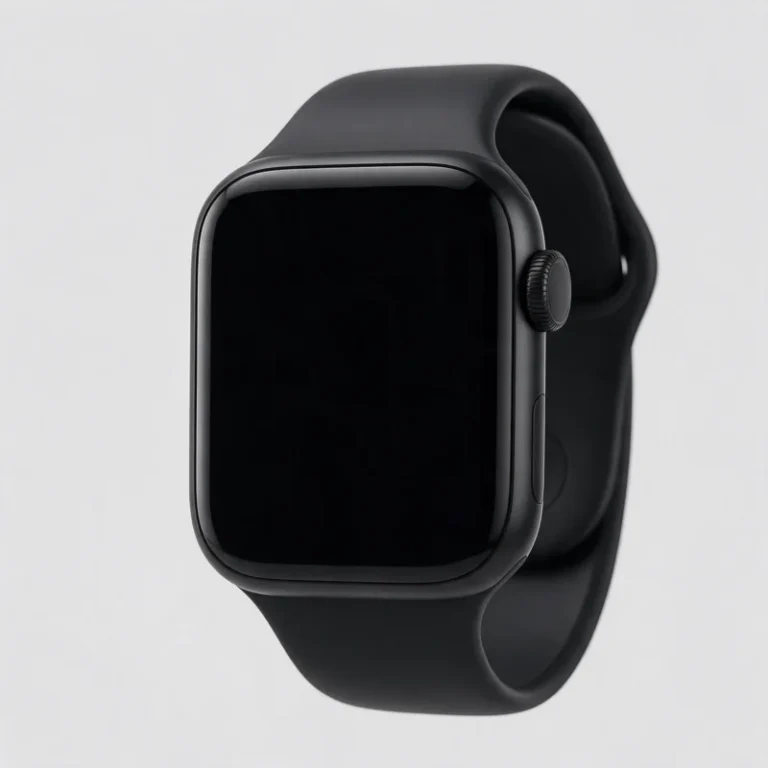 Smartwatch with a blank screen, sample product photo