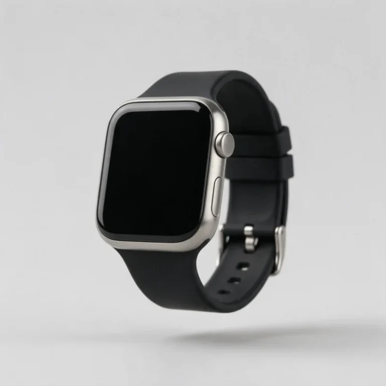 Smartwatch with a blank screen, sample product photo